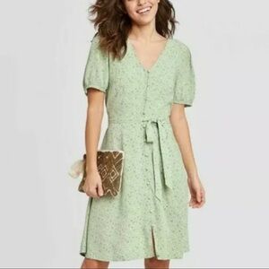 Universal Thread Cottage Core Buttoned Front Dress. S